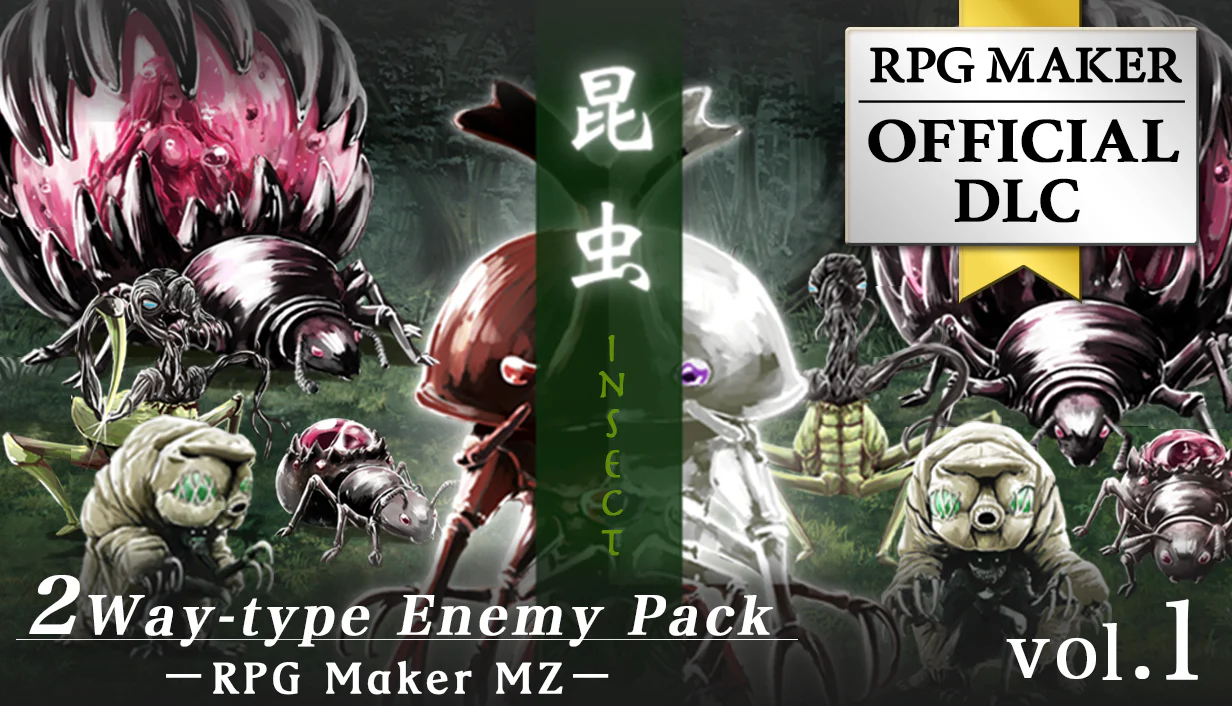 2Way-type Enemy Pack Vol.1 Insect - RPG Maker MZ
