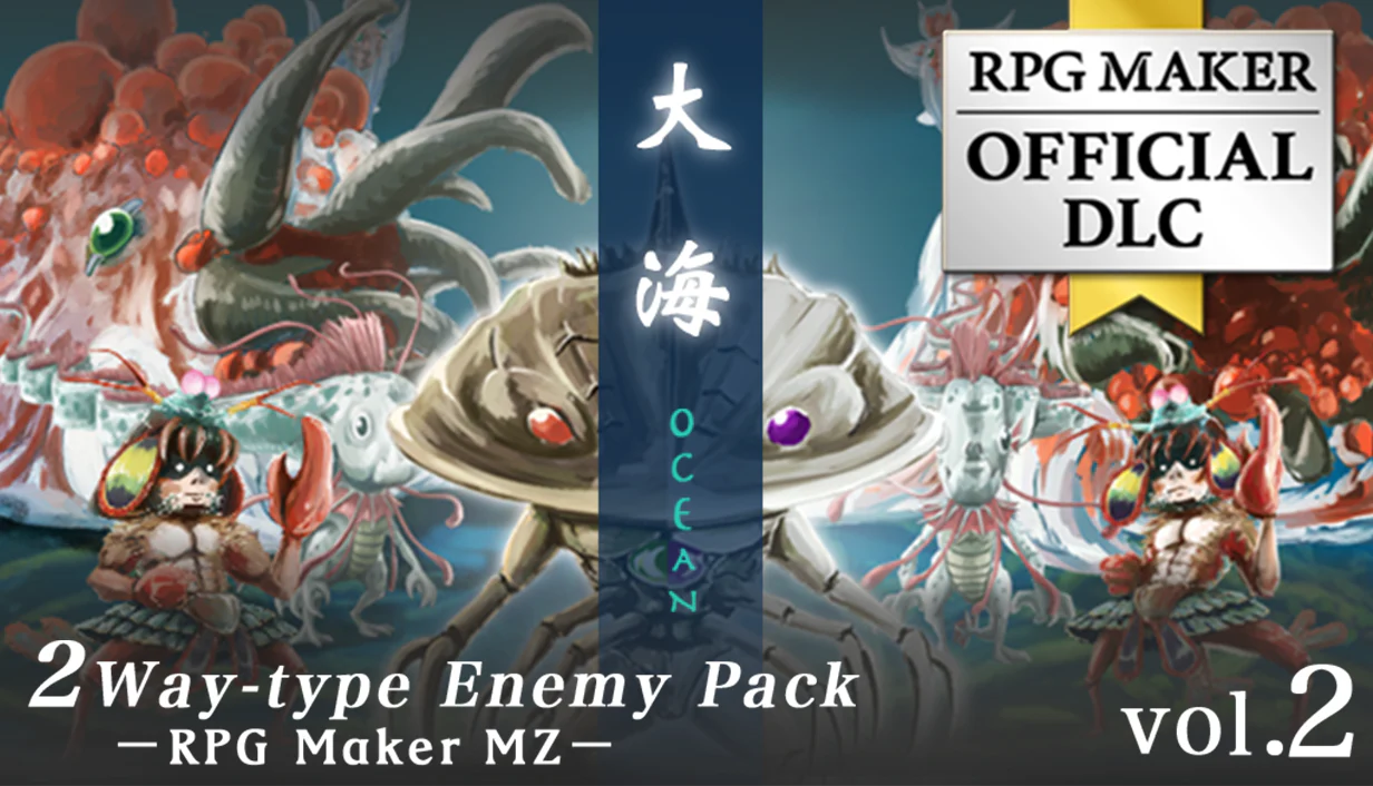 2Way-type Enemy Pack Vol2 Ocean - RPG Maker MZ