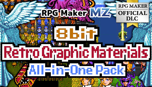 8bit Retro Graphic Materials All-in-One Pack - RPG Maker MZ