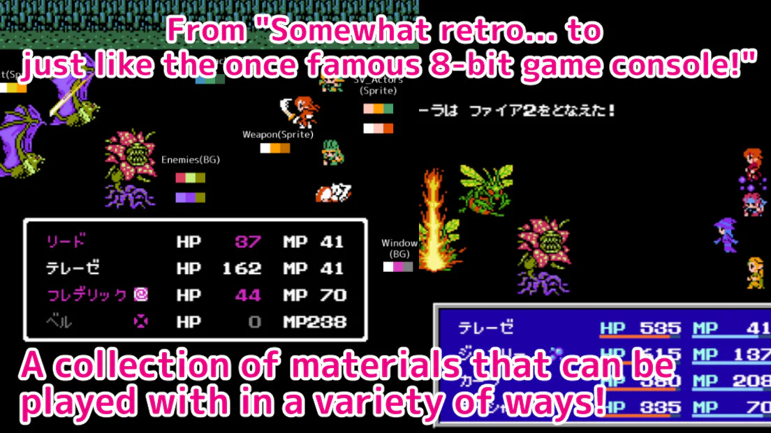 8bit Retro Graphic Materials All-in-One Pack - RPG Maker MZ - Image 2
