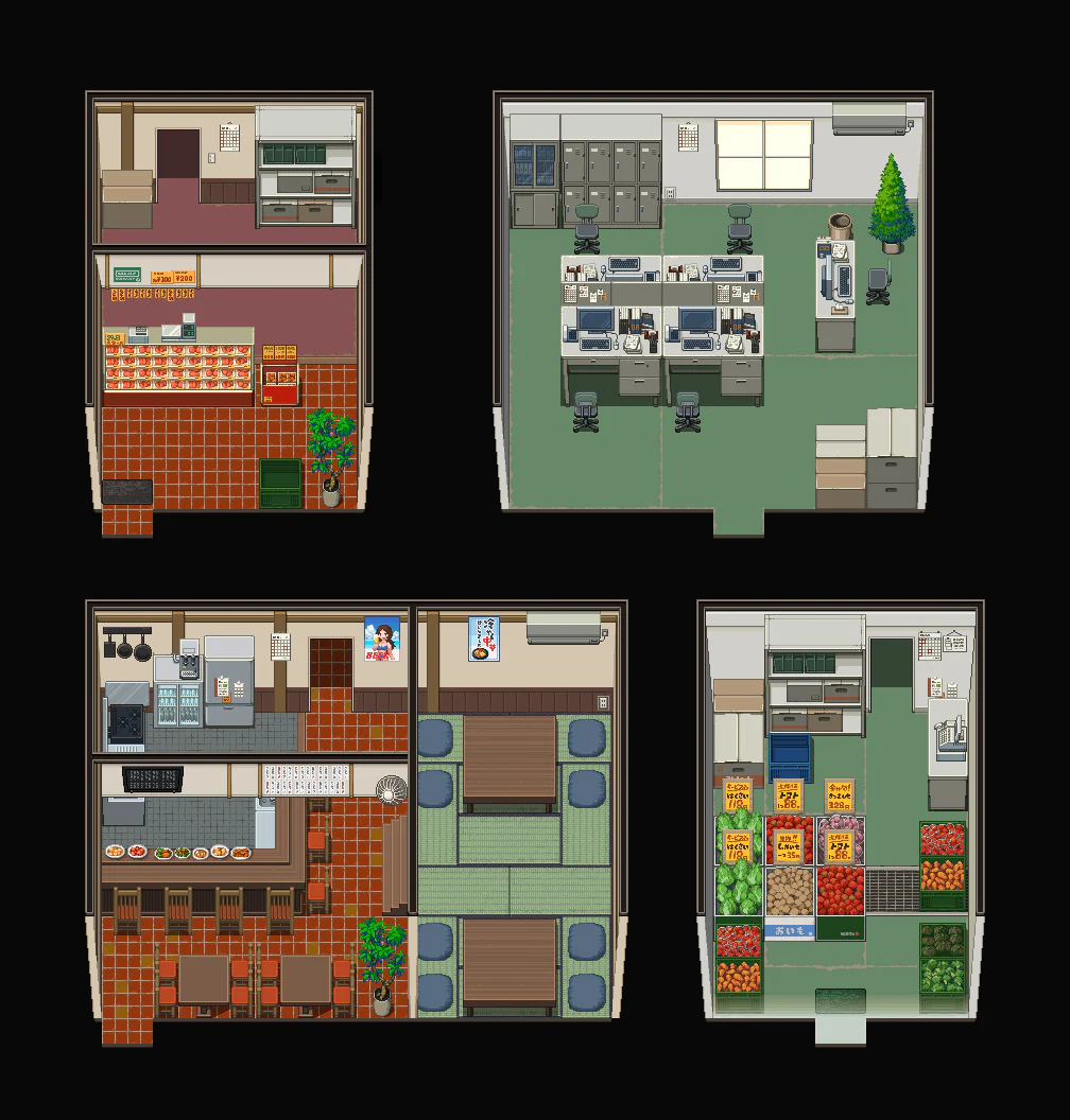 DorapixelMapChips / Modern JP Interiors - RPG Maker MZ - Image 5
