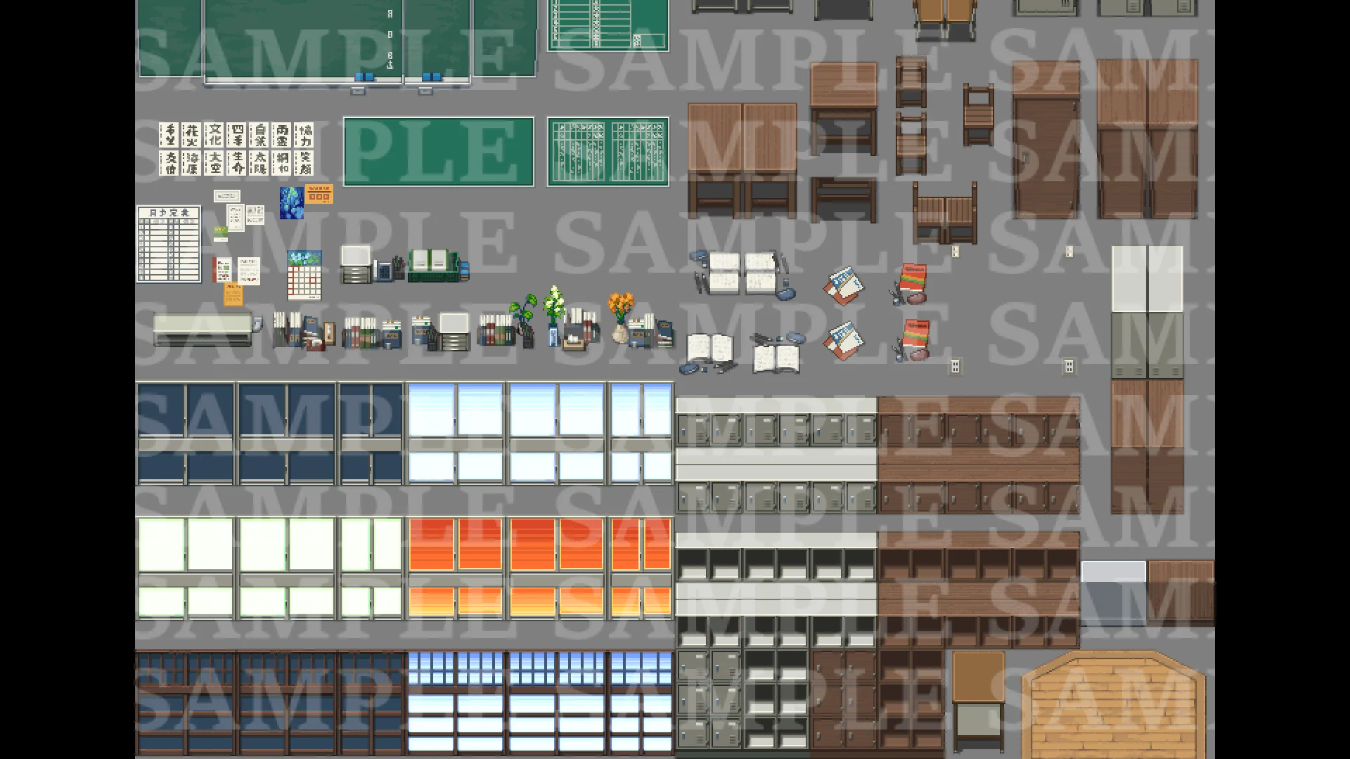 DorapixelMapChips / Modern JP Schools - RPG Maker MZ - Image 10