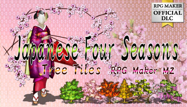 Japanese Four Seasons Tree Tiles - RPG Maker MZ