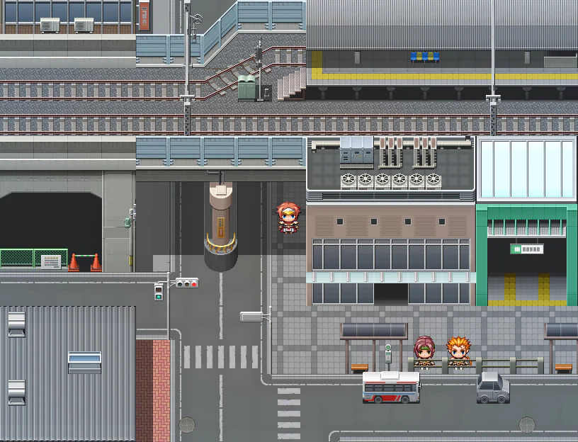 Japanese Modern Cityscape Tileset - RPG Maker MZ - Image 2
