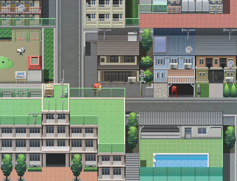 Japanese Modern Cityscape Tileset - RPG Maker MZ - Image 5