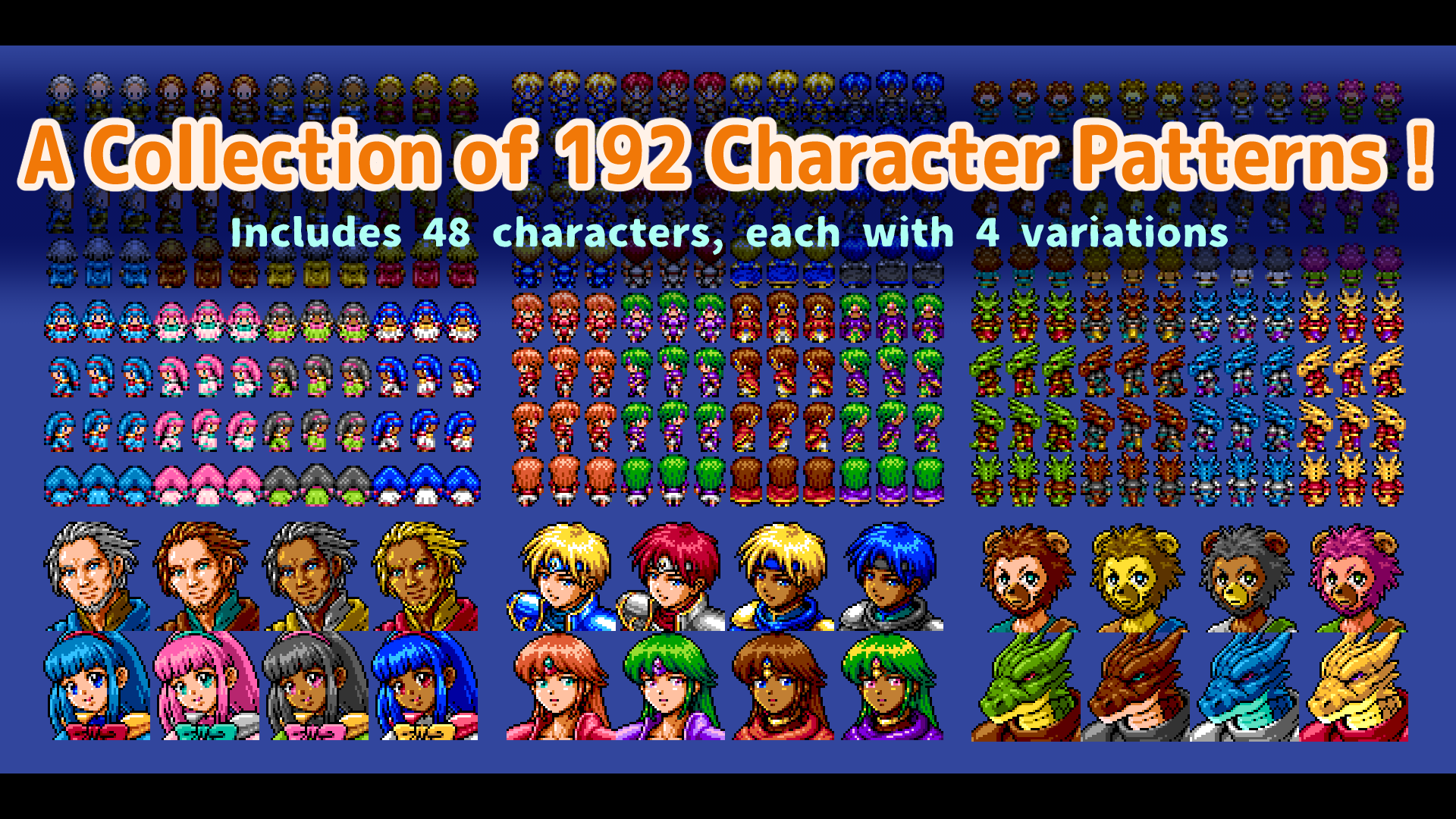 MEGA FANTASY Walking Actors and Faces - RPG Maker MZ - Image 3