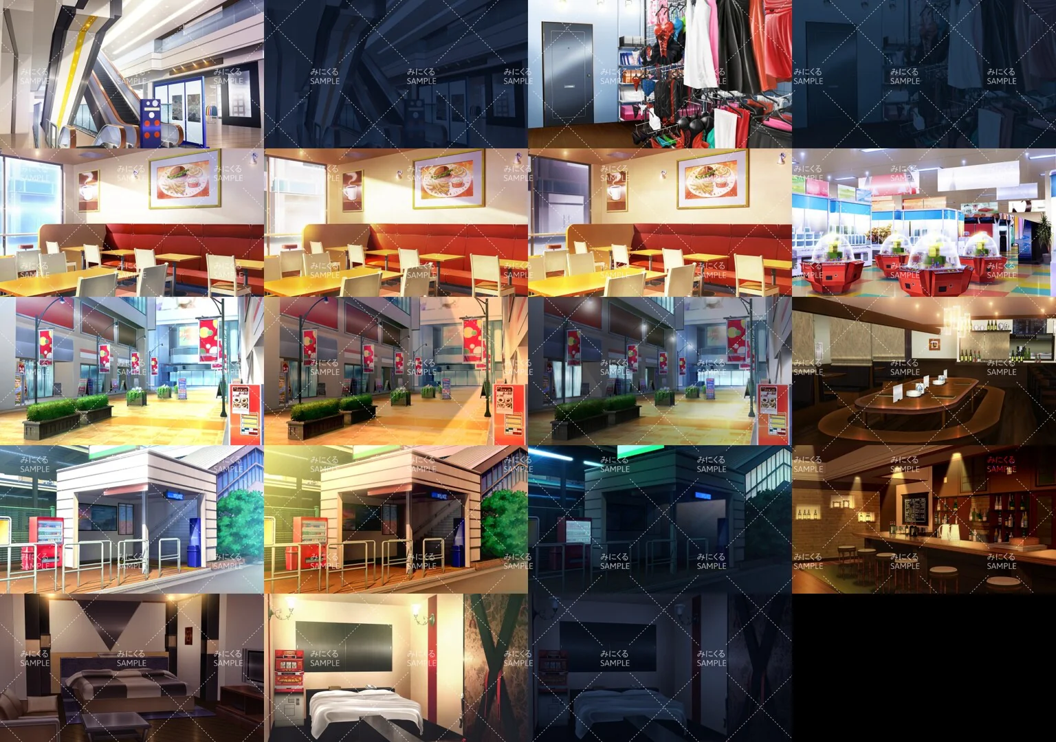 Minikle Backgrounds Bundle Cityscape part01 - RPG Maker MZ