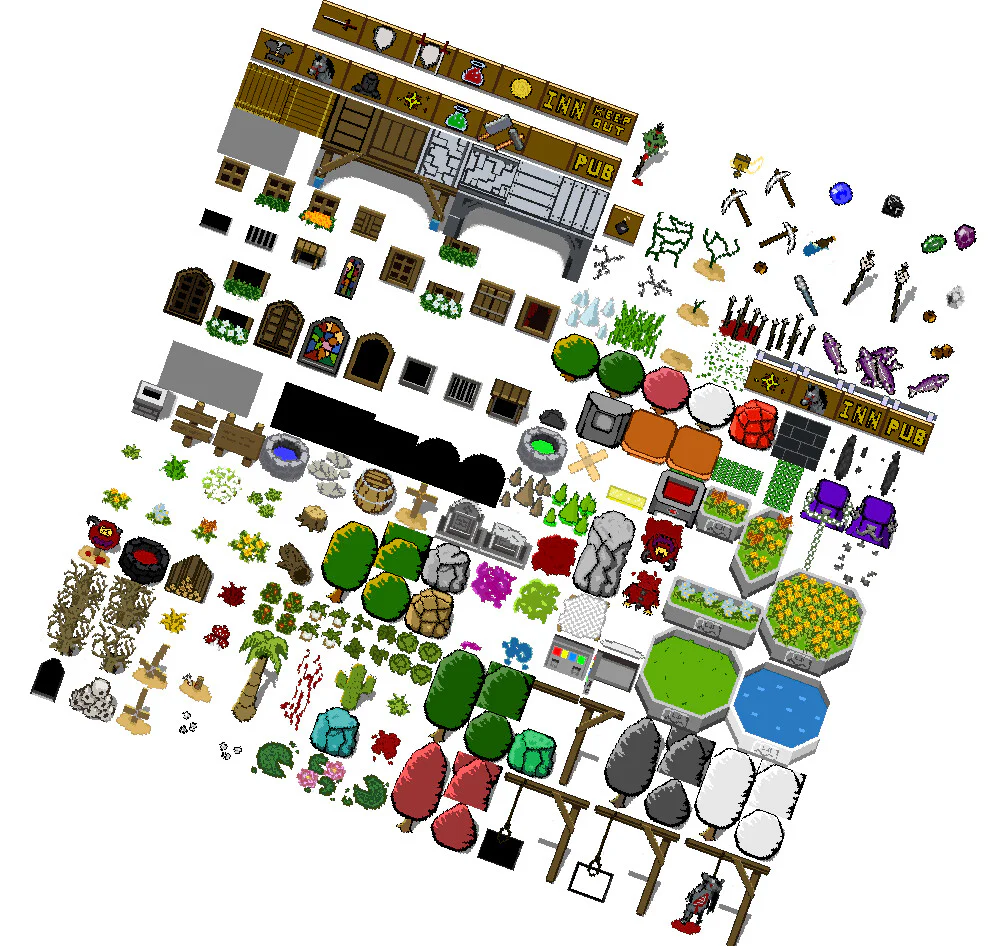 Pixel Pack 1 Characters - Faces - Tilesets - RPG Maker MZ - Image 7