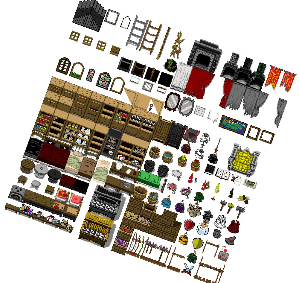 Pixel Pack 1 Characters - Faces - Tilesets - RPG Maker MZ - Image 8