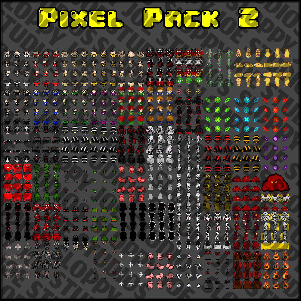 Pixel Pack 2 Characters - Faces - Sideview Enemies - RPG Maker MZ - Image 3