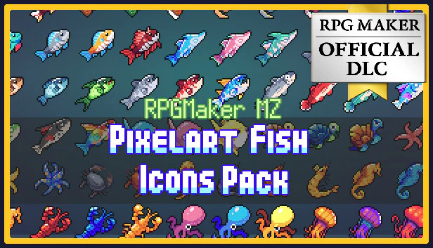PIXELART FISH ICONS PACK - RPG Maker MZ
