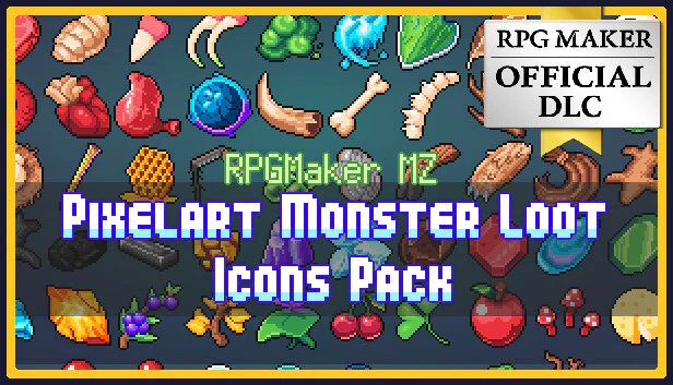 PIXELART MONSTER LOOT ICONS PACK - RPG Maker MZ