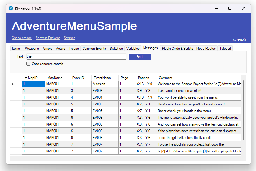 RMFinder - RPG Maker MZ - Image 3