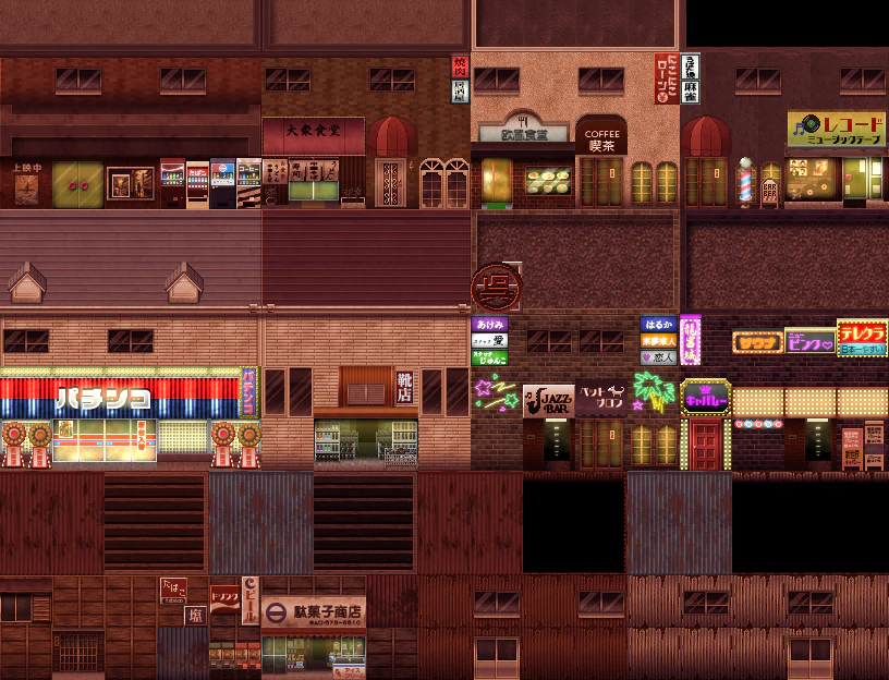 SERIALGAMES Living Good City Tileset - 80's Scene SET - RPG Maker MZ - Image 12