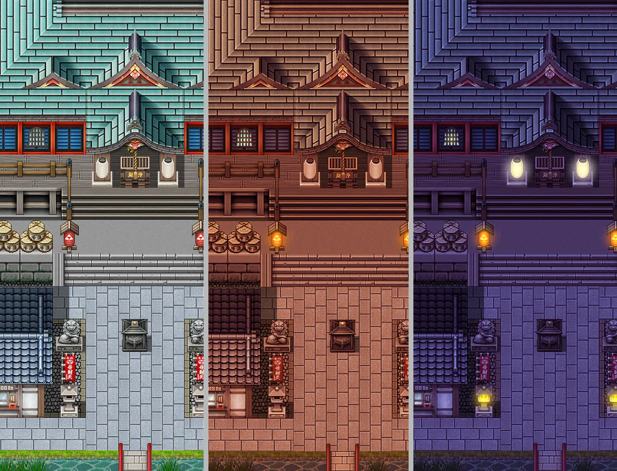 SERIALGAMES Living Good City Tileset - Shrine and Temples SET - RPG Maker MZ - Image 12