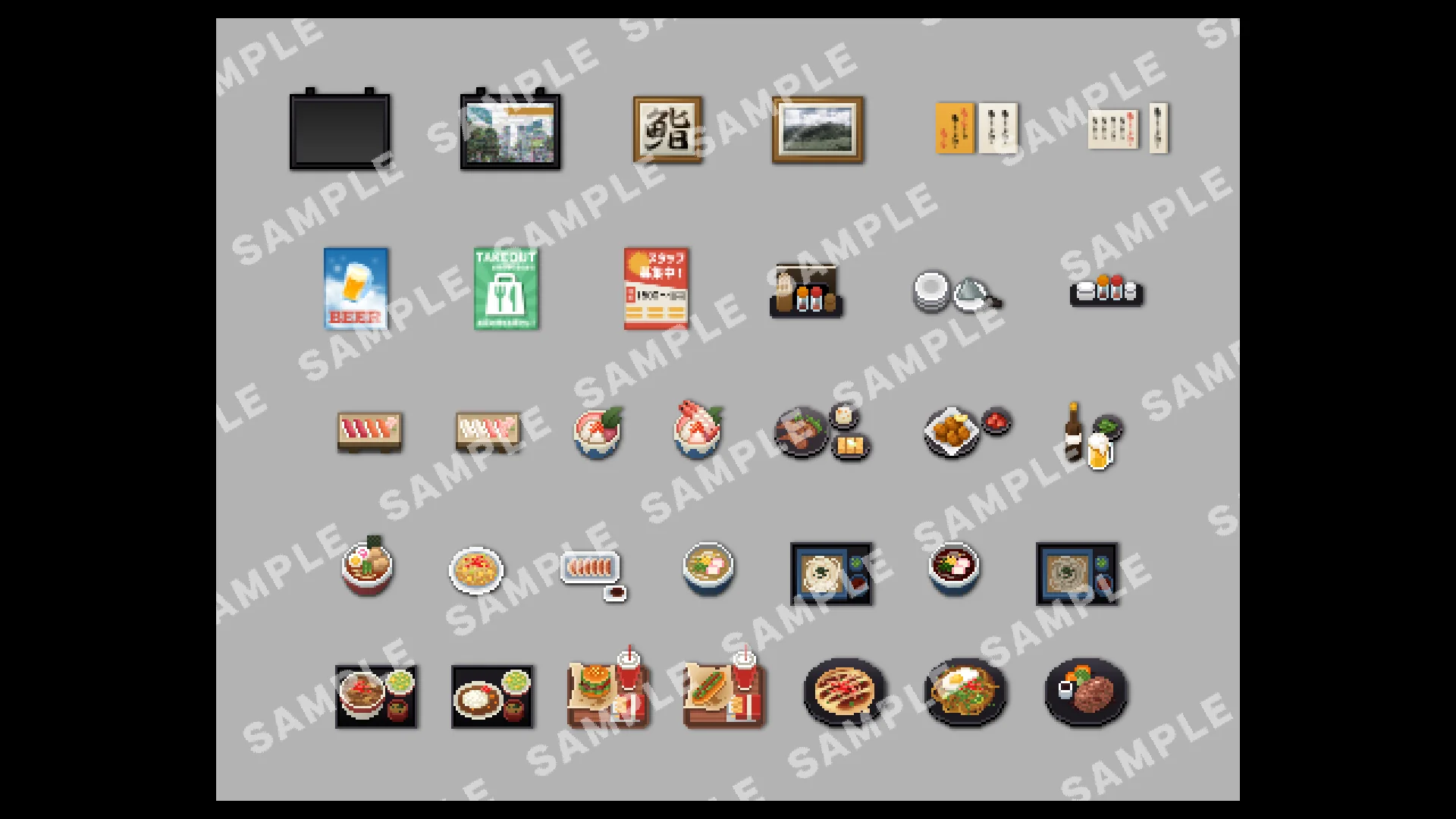 SERIALGAMES LivingGoodCity TILESET Japanese Restaurant SET - RPG Maker MZ - Image 12