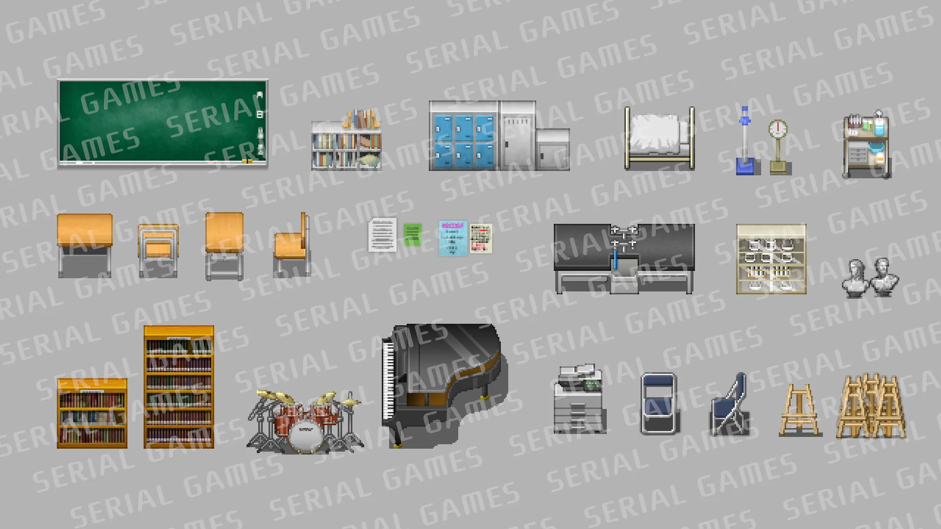 SERIALGAMES LivingGoodCity TILESET Japanese School - RPG Maker MZ - Image 10