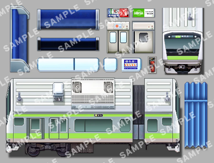SERIALGAMES LivingGoodCity TILESET LocalStation SET - RPG Maker MZ - Image 11