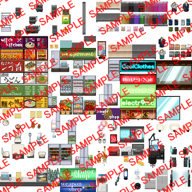 Shopping Mall Tileset - RPG Maker MZ - Image 7