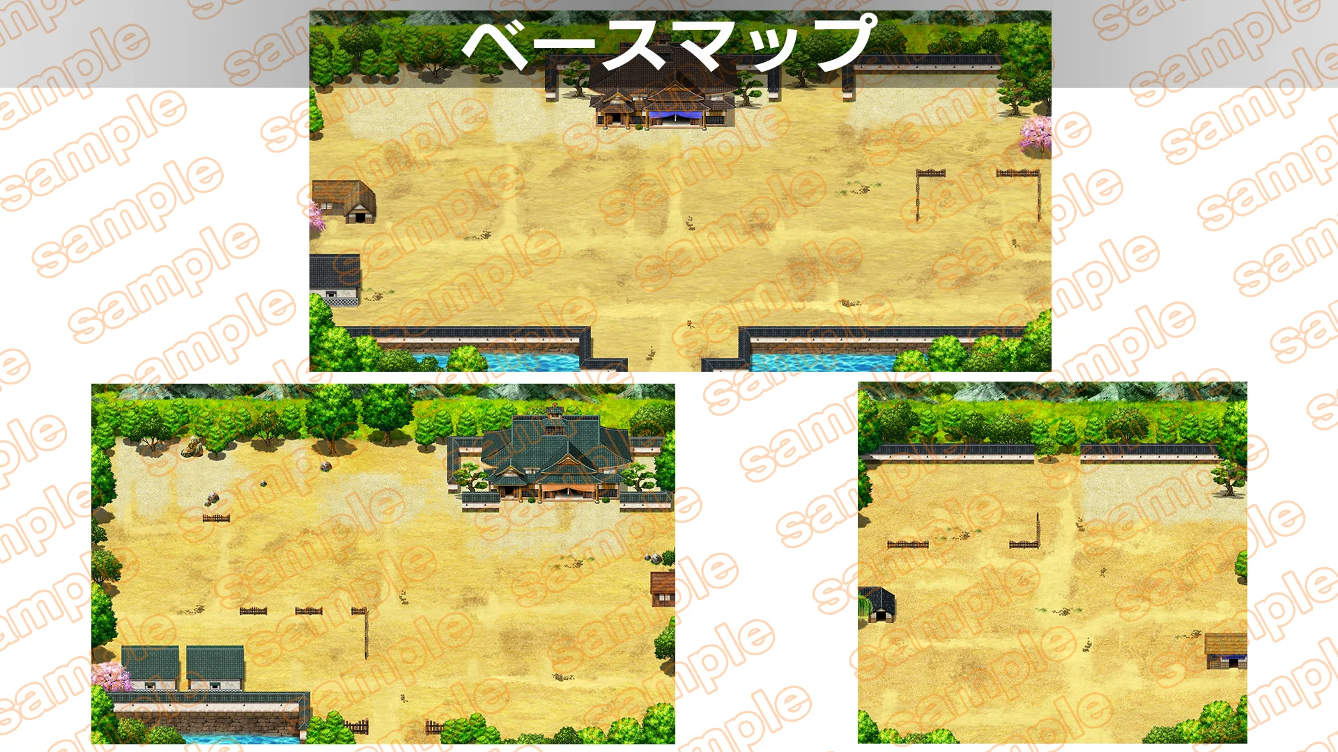 Single-picture map collection of materials2 Samurai town HINOMOTO - RPG MAKER UNITE - Image 12