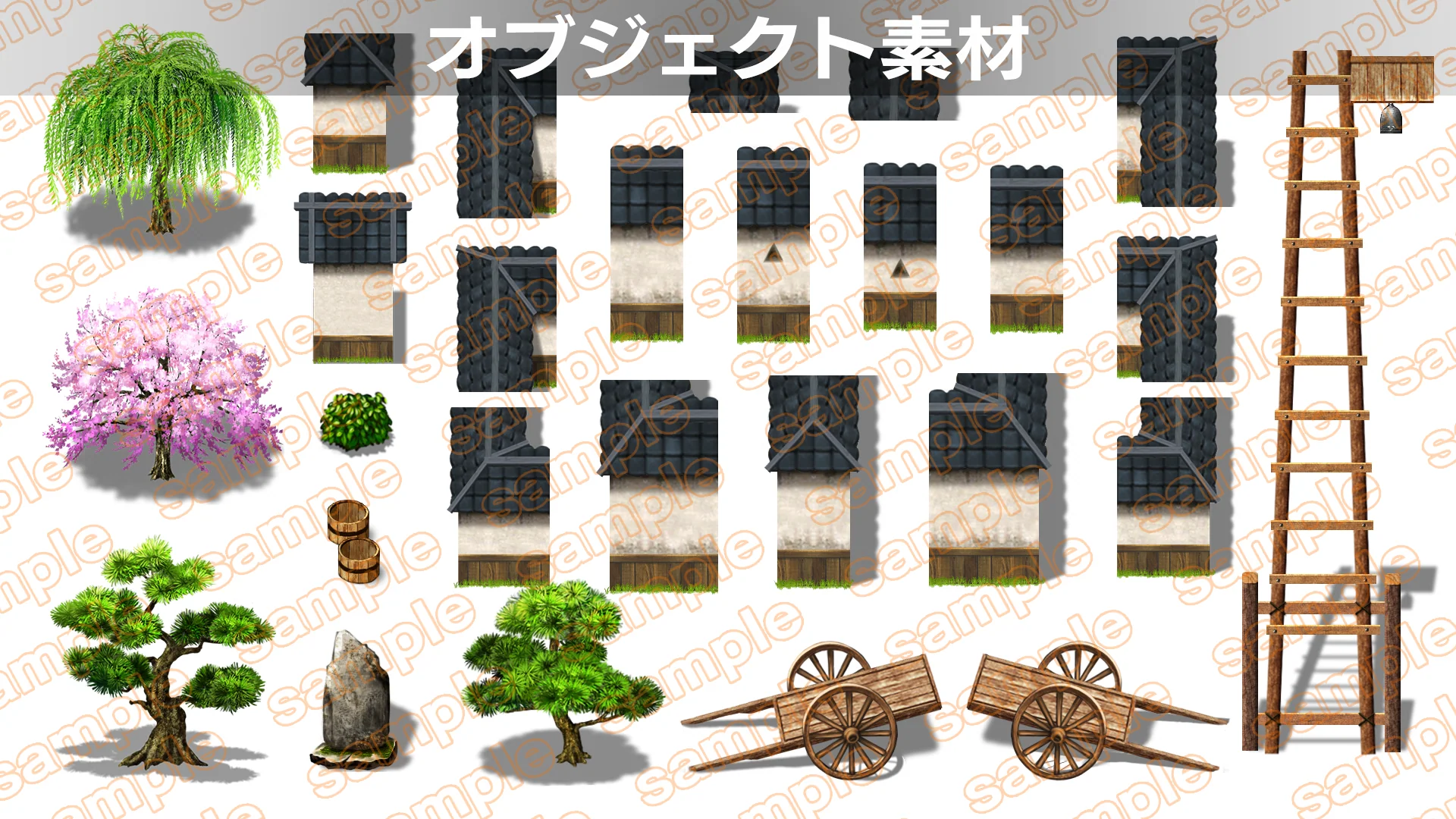 Single-picture map collection of materials2 Samurai town HINOMOTO - RPG MAKER UNITE - Image 8