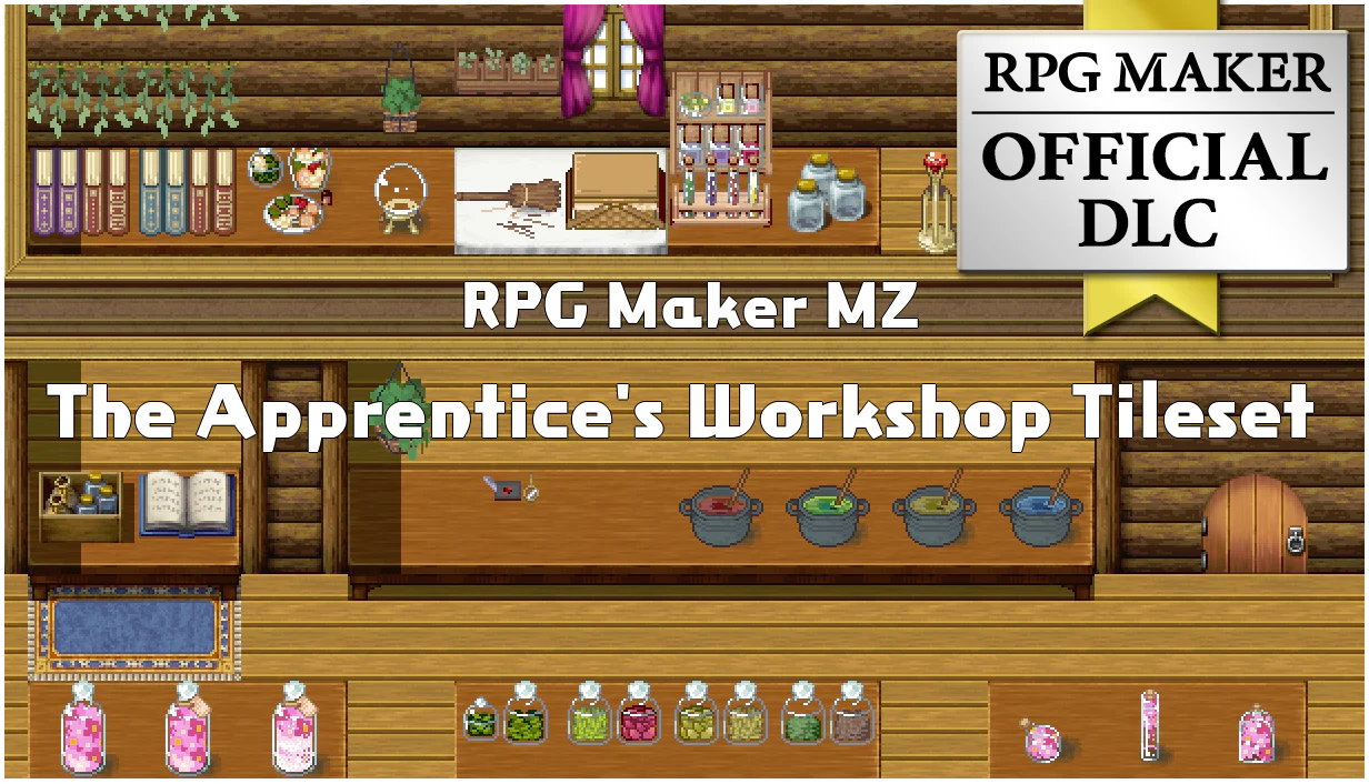 The Apprentice's Workshop Tilleset - RPG Maker MZ