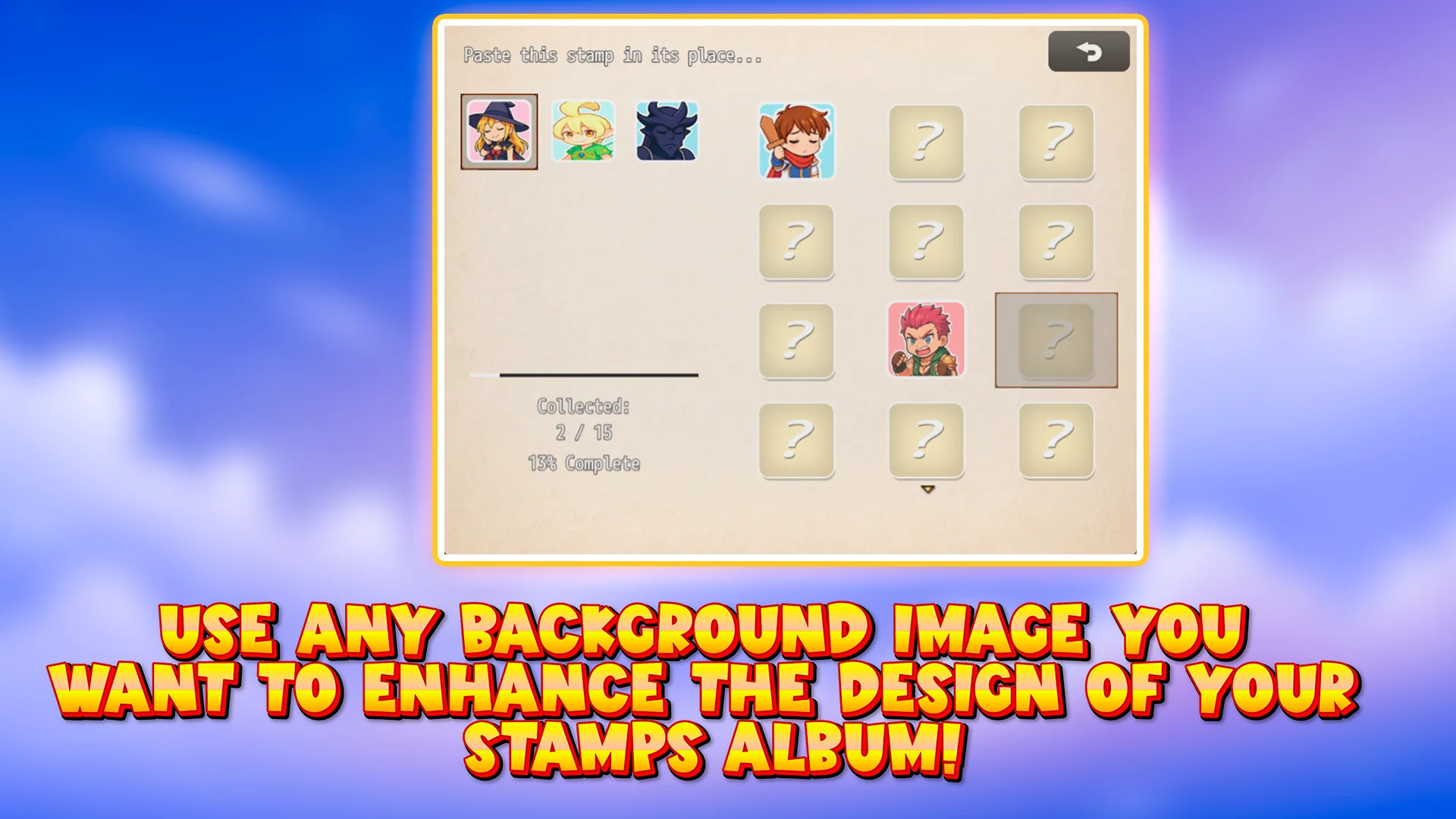 UNDERMAX - STAMPS ALBUM PLUGIN - RPG Maker MZ - Image 4