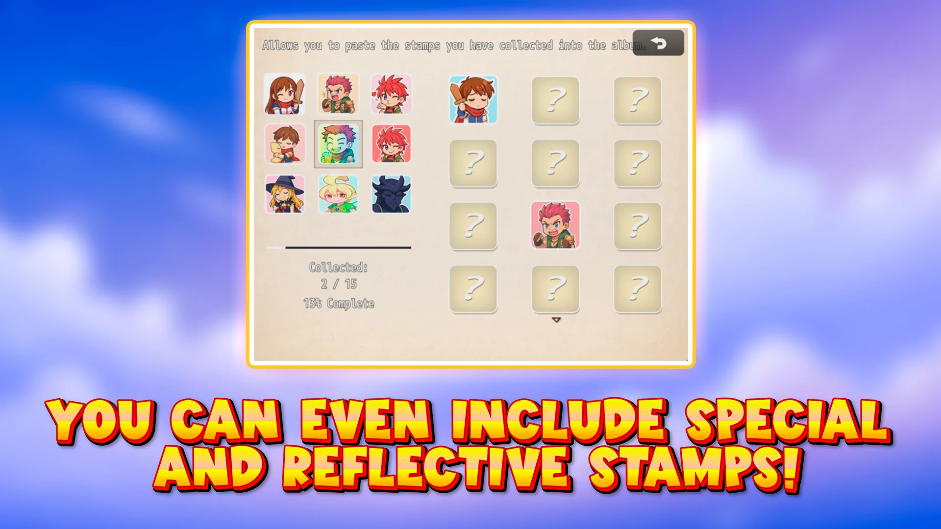 UNDERMAX - STAMPS ALBUM PLUGIN - RPG Maker MZ - Image 5